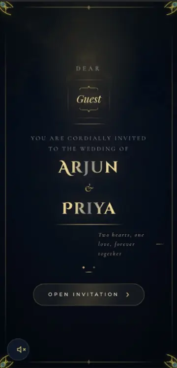 Royal Midnight Rajasthan invitation design